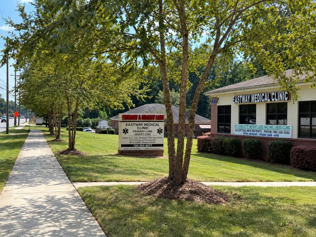 Street view of Charlotte Weight Loss and Wellness Clinic in Charlotte, North Carolina.